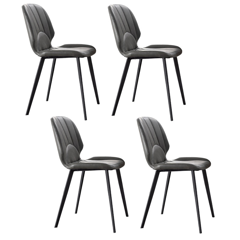 Contemporary 1/4/5/7 Pieces Dining Set Sintered Stone Dining Table Set 4 Grey Chairs Clearhalo 'Dining Room Sets' 'Dining Tables & Seating' 'dining_room_set' 'furn' 'furn_dining_room_set' 'Furniture' 'furniture_dining_room_set' 'Kitchen & Dining Furniture' 'kitchen&dining_furn' 'kitchen' 4439081