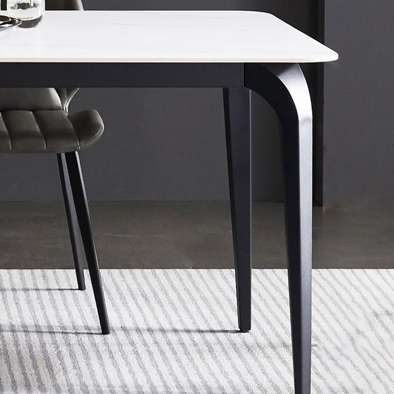 Contemporary 1/4/5/7 Pieces Dining Set Sintered Stone Dining Table Set Clearhalo 'Dining Room Sets' 'Dining Tables & Seating' 'dining_room_set' 'furn' 'furn_dining_room_set' 'Furniture' 'furniture_dining_room_set' 'Kitchen & Dining Furniture' 'kitchen&dining_furn' 'kitchen' 4439088