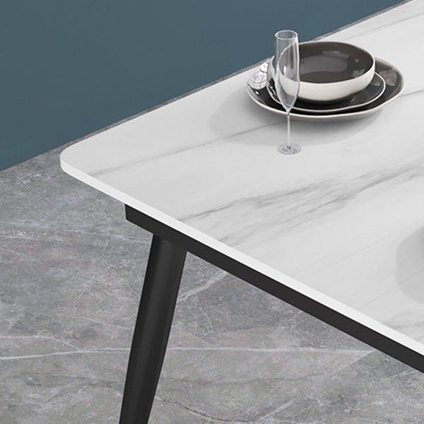 Glam 1/2/3/5/7 Pieces Dining Set Sintered Stone Dining Table Set for Home Use Clearhalo 'Dining Room Sets' 'Dining Tables & Seating' 'dining_room_set' 'furn' 'furn_dining_room_set' 'Furniture' 'furniture_dining_room_set' 'Kitchen & Dining Furniture' 'kitchen&dining_furn' 'kitchen' 4439104