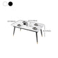 Glam 1/2/3/5/7 Pieces Dining Set Sintered Stone Dining Table Set for Home Use Clearhalo 'Dining Room Sets' 'Dining Tables & Seating' 'dining_room_set' 'furn' 'furn_dining_room_set' 'Furniture' 'furniture_dining_room_set' 'Kitchen & Dining Furniture' 'kitchen&dining_furn' 'kitchen' 4439117