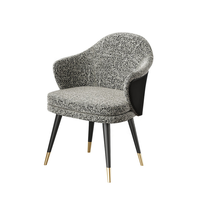 Modern 1/2/3/4/5 Pieces Dining Set Round White Dining Table Set for Home Use 1 Grey Chair Clearhalo 'Dining Room Sets' 'Dining Tables & Seating' 'dining_room_set' 'furn' 'furn_dining_room_set' 'Furniture' 'furniture_dining_room_set' 'Kitchen & Dining Furniture' 'kitchen&dining_furn' 'kitchen' 4439131