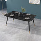 1/3/5/7 Pcs Metal Modern Dining Set with Rectangle Table Dinette Set Clearhalo 'Dining Room Sets' 'Dining Tables & Seating' 'dining_room_set' 'Furniture' 'furniture_dining_room_set' 'Kitchen & Dining Furniture' 'kitchen&dining_furn' 'kitchen' 4439152