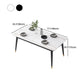 1/3/5/7 Pcs Metal Modern Dining Set with Rectangle Table Dinette Set Clearhalo 'Dining Room Sets' 'Dining Tables & Seating' 'dining_room_set' 'Furniture' 'furniture_dining_room_set' 'Kitchen & Dining Furniture' 'kitchen&dining_furn' 'kitchen' 4439161