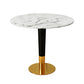 1/2/4/5 Pcs Metal Glam Style Dining Set with Round Table Dinette Set White 31"L x 31"W Clearhalo 'Dining Room Sets' 'Dining Tables & Seating' 'dining_room_set' 'furn' 'furn_dining_room_set' 'Furniture' 'furniture_dining_room_set' 'Kitchen & Dining Furniture' 'kitchen&dining_furn' 'kitchen' 4439166