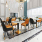 1/2/4/5 Pcs Metal Glam Style Dining Set with Round Table Dinette Set Clearhalo 'Dining Room Sets' 'Dining Tables & Seating' 'dining_room_set' 'furn' 'furn_dining_room_set' 'Furniture' 'furniture_dining_room_set' 'Kitchen & Dining Furniture' 'kitchen&dining_furn' 'kitchen' 4439177
