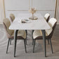 Modern 1/2/5/9 Pieces Rectangle Dining Set with Sintered Stone Table Dinette Set 5 Pieces: Table, 4 Chairs Clearhalo 'Dining Room Sets' 'Dining Tables & Seating' 'dining_room_set' 'furn' 'furn_dining_room_set' 'Furniture' 'furniture_dining_room_set' 'Kitchen & Dining Furniture' 'kitchen&dining_furn' 'kitchen' 4439189