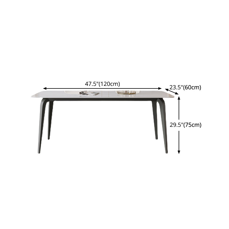Modern 1/2/5/9 Pieces Rectangle Dining Set with Sintered Stone Table Dinette Set Clearhalo 'Dining Room Sets' 'Dining Tables & Seating' 'dining_room_set' 'furn' 'furn_dining_room_set' 'Furniture' 'furniture_dining_room_set' 'Kitchen & Dining Furniture' 'kitchen&dining_furn' 'kitchen' 4439200