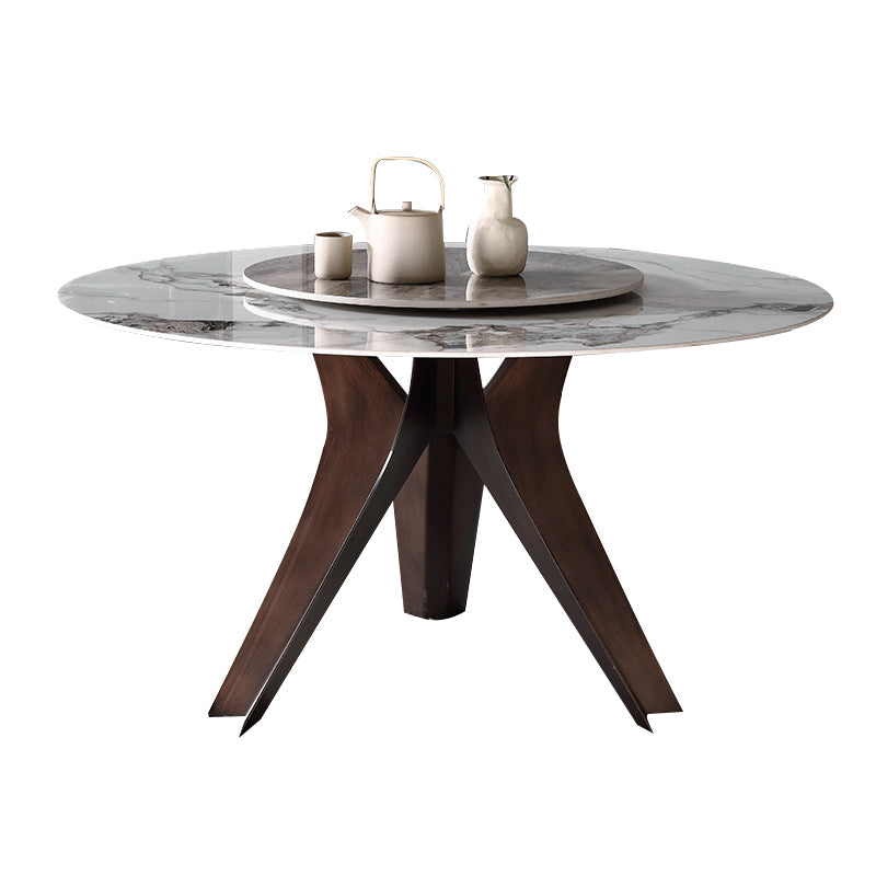 1/2/4/5/7 Pcs Metal Modern Dining Set with Round Table Dinette Set Clearhalo 'Dining Room Sets' 'Dining Tables & Seating' 'dining_room_set' 'furn' 'furn_dining_room_set' 'Furniture' 'furniture_dining_room_set' 'Kitchen & Dining Furniture' 'kitchen&dining_furn' 'kitchen' 4439223