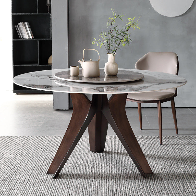 1/2/4/5/7 Pcs Metal Modern Dining Set with Round Table Dinette Set 2 Pieces: Table, 1 Chair Clearhalo 'Dining Room Sets' 'Dining Tables & Seating' 'dining_room_set' 'furn' 'furn_dining_room_set' 'Furniture' 'furniture_dining_room_set' 'Kitchen & Dining Furniture' 'kitchen&dining_furn' 'kitchen' 4439224
