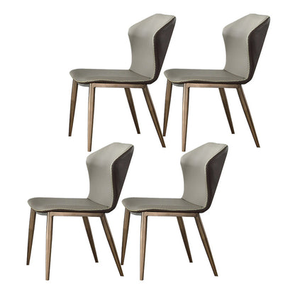 1/2/4/5/7 Pcs Metal Modern Dining Set with Round Table Dinette Set 4 White Chairs Clearhalo 'Dining Room Sets' 'Dining Tables & Seating' 'dining_room_set' 'furn' 'furn_dining_room_set' 'Furniture' 'furniture_dining_room_set' 'Kitchen & Dining Furniture' 'kitchen&dining_furn' 'kitchen' 4439225