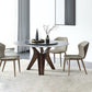 1/2/4/5/7 Pcs Metal Modern Dining Set with Round Table Dinette Set 4 Pieces: Table, 3 Chairs Clearhalo 'Dining Room Sets' 'Dining Tables & Seating' 'dining_room_set' 'furn' 'furn_dining_room_set' 'Furniture' 'furniture_dining_room_set' 'Kitchen & Dining Furniture' 'kitchen&dining_furn' 'kitchen' 4439234