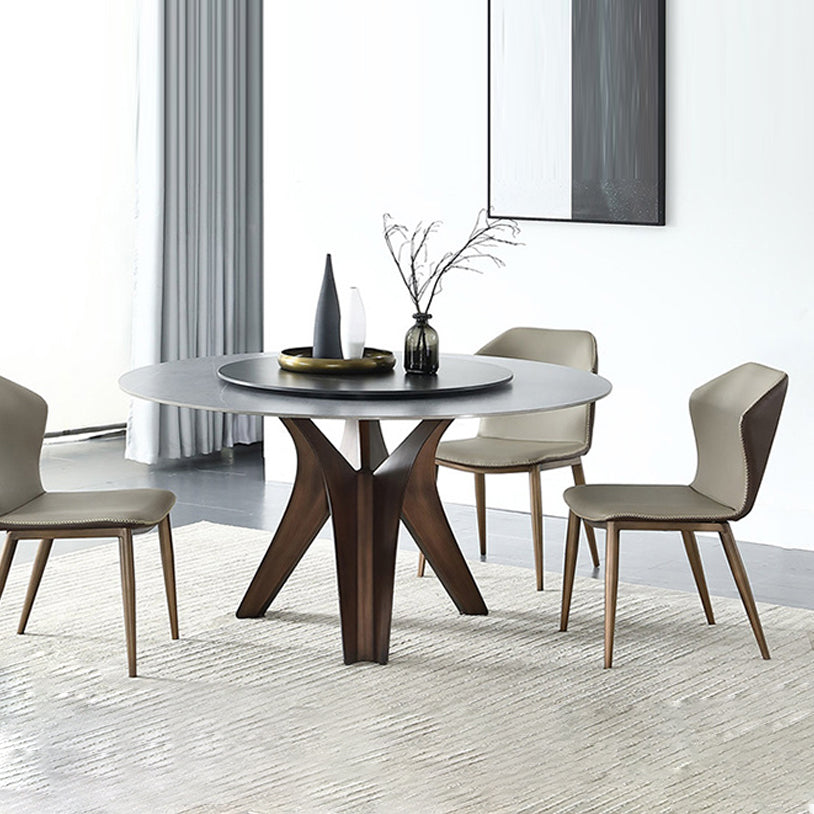 1/2/4/5/7 Pcs Metal Modern Dining Set with Round Table Dinette Set 4 Pieces: Table, 3 Chairs Clearhalo 'Dining Room Sets' 'Dining Tables & Seating' 'dining_room_set' 'furn' 'furn_dining_room_set' 'Furniture' 'furniture_dining_room_set' 'Kitchen & Dining Furniture' 'kitchen&dining_furn' 'kitchen' 4439234