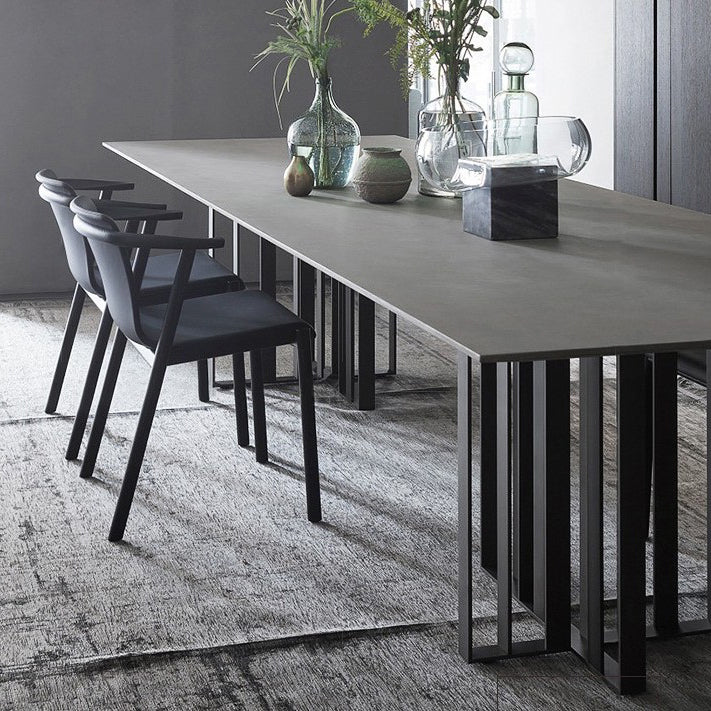 Industrial Style Furniture Double Pedestal Pine Solid Wood Dining Site Table Clearhalo ' dining_table' 'Dining Tables & Seating' 'Dining Tables' 'furn' 'furn_dining_table' 'Furniture' 'furniture_dining_table' 'Kitchen & Dining Furniture' 'kitchen&dining_furn' 'kitchen' 'kitchen_dining_table' 4439300