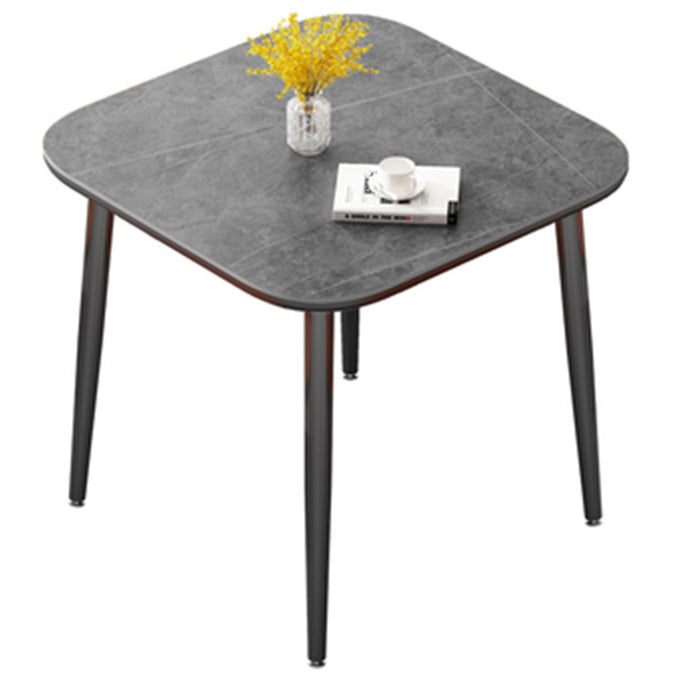 Stone Dining Site Table Industrial Style Dining Room Table for Dining Room Square Gray Clearhalo ' dining_table' 'Dining Tables & Seating' 'Dining Tables' 'furn' 'furn_dining_table' 'Furniture' 'furniture_dining_table' 'Kitchen & Dining Furniture' 'kitchen&dining_furn' 'kitchen' 'kitchen_dining_table' 4439317