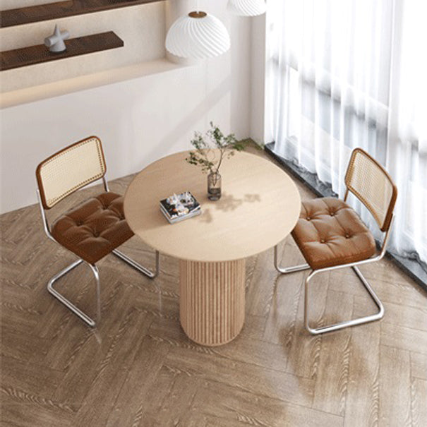 Pine Wood Table for Restaurant Modern Round Dining Table with Pedestal Base Clearhalo ' dining_table' 'Dining Tables & Seating' 'Dining Tables' 'furn' 'furn_dining_table' 'Furniture' 'furniture_dining_table' 'Kitchen & Dining Furniture' 'kitchen&dining_furn' 'kitchen' 'kitchen_dining_table' 4439340