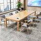 Rectangle Modern Table Solid Wood Fixed Dining Table with 4 Legs 78.7"L x 39.4"W x 29.5"H Without Chairs Clearhalo ' dining_table' 'Dining Tables & Seating' 'Dining Tables' 'furn' 'furn_dining_table' 'Furniture' 'furniture_dining_table' 'Kitchen & Dining Furniture' 'kitchen&dining_furn' 'kitchen' 'kitchen_dining_table' 4439364