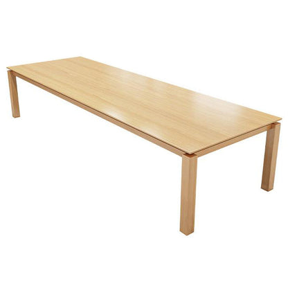 Rectangle Modern Table Solid Wood Fixed Dining Table with 4 Legs Without Chairs Clearhalo ' dining_table' 'Dining Tables & Seating' 'Dining Tables' 'furn' 'furn_dining_table' 'Furniture' 'furniture_dining_table' 'Kitchen & Dining Furniture' 'kitchen&dining_furn' 'kitchen' 'kitchen_dining_table' 4439368