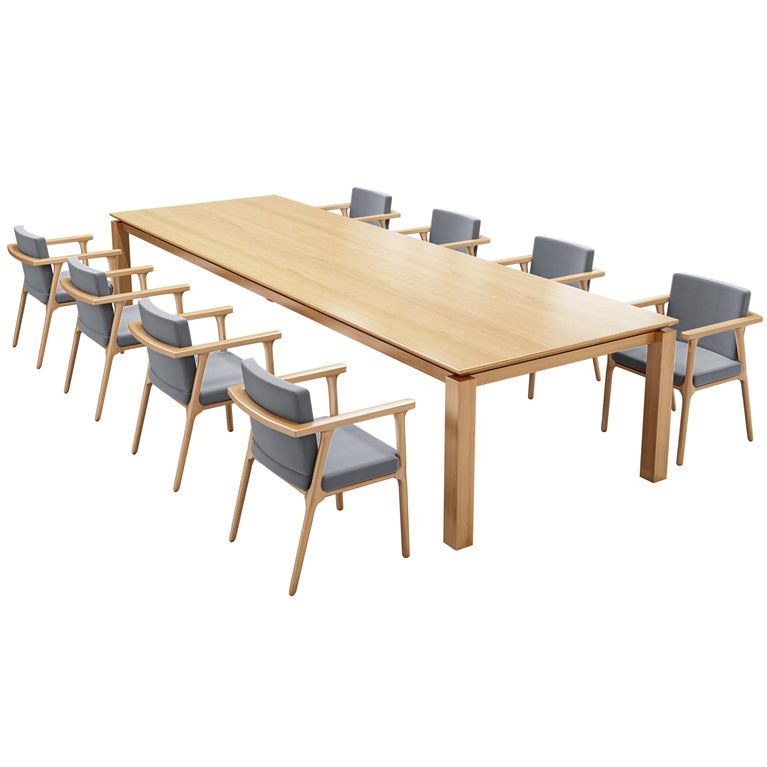 Rectangle Modern Table Solid Wood Fixed Dining Table with 4 Legs Clearhalo ' dining_table' 'Dining Tables & Seating' 'Dining Tables' 'furn' 'furn_dining_table' 'Furniture' 'furniture_dining_table' 'Kitchen & Dining Furniture' 'kitchen&dining_furn' 'kitchen' 'kitchen_dining_table' 4439372