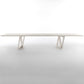 Industrial Pine Wood Table for Restaurant Rectangle Dining Table with Double Pedestal Base White Without Chairs Clearhalo ' dining_table' 'Dining Tables & Seating' 'Dining Tables' 'furn' 'furn_dining_table' 'Furniture' 'furniture_dining_table' 'Kitchen & Dining Furniture' 'kitchen&dining_furn' 'kitchen' 'kitchen_dining_table' 4439392