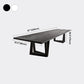 Industrial Pine Wood Table for Restaurant Rectangle Dining Table with Double Pedestal Base Clearhalo ' dining_table' 'Dining Tables & Seating' 'Dining Tables' 'furn' 'furn_dining_table' 'Furniture' 'furniture_dining_table' 'Kitchen & Dining Furniture' 'kitchen&dining_furn' 'kitchen' 'kitchen_dining_table' 4439399