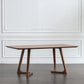 Rectangle Wood Dining Table Solid Wood Table Modern with Double Pedestal Base 63"L x 27.6"W x 29.5"H Without Chairs Clearhalo ' dining_table' 'Dining Tables & Seating' 'Dining Tables' 'furn' 'furn_dining_table' 'Furniture' 'furniture_dining_table' 'Kitchen & Dining Furniture' 'kitchen&dining_furn' 'kitchen' 'kitchen_dining_table' 4439434