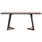 Rectangle Wood Dining Table Solid Wood Table Modern with Double Pedestal Base Without Chairs Clearhalo ' dining_table' 'Dining Tables & Seating' 'Dining Tables' 'furn' 'furn_dining_table' 'Furniture' 'furniture_dining_table' 'Kitchen & Dining Furniture' 'kitchen&dining_furn' 'kitchen' 'kitchen_dining_table' 4439435
