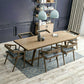 Solid Wood Contemporary Rectangular Dining Table Pine Wood Top Table with Trestle Base 70.9"L x 31.5"W x 29.5"H Without Chairs Clearhalo ' dining_table' 'Dining Tables & Seating' 'Dining Tables' 'furn' 'furn_dining_table' 'Furniture' 'furniture_dining_table' 'Kitchen & Dining Furniture' 'kitchen&dining_furn' 'kitchen' 'kitchen_dining_table' 4439464