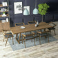 Solid Wood Contemporary Rectangular Dining Table Pine Wood Top Table with Trestle Base 78.7"L x 31.5"W x 29.5"H Without Chairs Clearhalo ' dining_table' 'Dining Tables & Seating' 'Dining Tables' 'furn' 'furn_dining_table' 'Furniture' 'furniture_dining_table' 'Kitchen & Dining Furniture' 'kitchen&dining_furn' 'kitchen' 'kitchen_dining_table' 4439465
