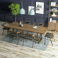 Solid Wood Contemporary Rectangular Dining Table Pine Wood Top Table with Trestle Base 94.5"L x 35.4"W x 29.5"H Without Chairs Clearhalo ' dining_table' 'Dining Tables & Seating' 'Dining Tables' 'furn' 'furn_dining_table' 'Furniture' 'furniture_dining_table' 'Kitchen & Dining Furniture' 'kitchen&dining_furn' 'kitchen' 'kitchen_dining_table' 4439467