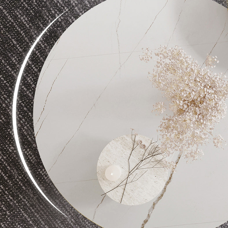 Round Pedestal Base Dining Site Table Modern Dinette Table for Indoor Clearhalo ' dining_table' 'Dining Tables & Seating' 'Dining Tables' 'furn' 'furn_dining_table' 'Furniture' 'furniture_dining_table' 'Kitchen & Dining Furniture' 'kitchen&dining_furn' 'kitchen' 'kitchen_dining_table' 4439484