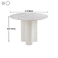 Round Pedestal Base Dining Site Table Modern Dinette Table for Indoor Clearhalo ' dining_table' 'Dining Tables & Seating' 'Dining Tables' 'furn' 'furn_dining_table' 'Furniture' 'furniture_dining_table' 'Kitchen & Dining Furniture' 'kitchen&dining_furn' 'kitchen' 'kitchen_dining_table' 4439487