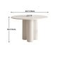 Round Pedestal Base Dining Site Table Modern Dinette Table for Indoor Clearhalo ' dining_table' 'Dining Tables & Seating' 'Dining Tables' 'furn' 'furn_dining_table' 'Furniture' 'furniture_dining_table' 'Kitchen & Dining Furniture' 'kitchen&dining_furn' 'kitchen' 'kitchen_dining_table' 4439490