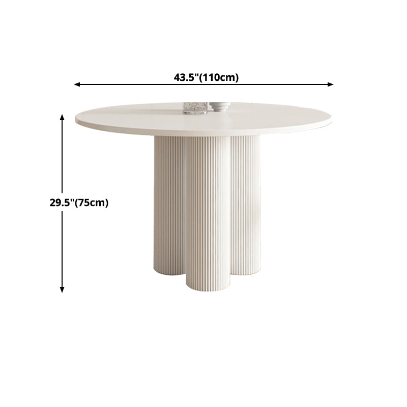 Round Pedestal Base Dining Site Table Modern Dinette Table for Indoor Clearhalo ' dining_table' 'Dining Tables & Seating' 'Dining Tables' 'furn' 'furn_dining_table' 'Furniture' 'furniture_dining_table' 'Kitchen & Dining Furniture' 'kitchen&dining_furn' 'kitchen' 'kitchen_dining_table' 4439490