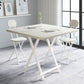 Industrial Extendable MDF Dining Table Square Standard Dining Table for Kitchen White Without Chairs Clearhalo ' dining_table' 'Dining Tables & Seating' 'Dining Tables' 'furn' 'furn_dining_table' 'Furniture' 'furniture_dining_table' 'Kitchen & Dining Furniture' 'kitchen&dining_furn' 'kitchen' 'kitchen_dining_table' 4439493