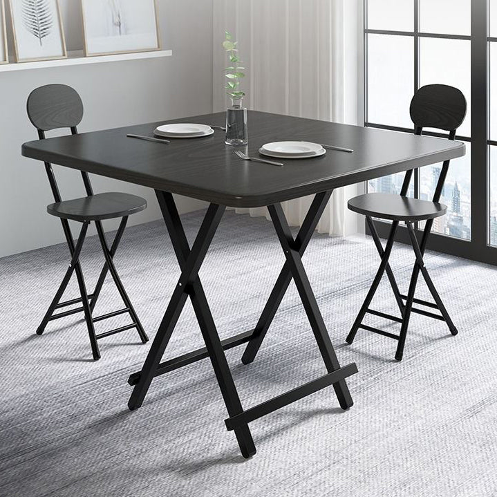 Industrial Extendable MDF Dining Table Square Standard Dining Table for Kitchen Clearhalo ' dining_table' 'Dining Tables & Seating' 'Dining Tables' 'furn' 'furn_dining_table' 'Furniture' 'furniture_dining_table' 'Kitchen & Dining Furniture' 'kitchen&dining_furn' 'kitchen' 'kitchen_dining_table' 4439500