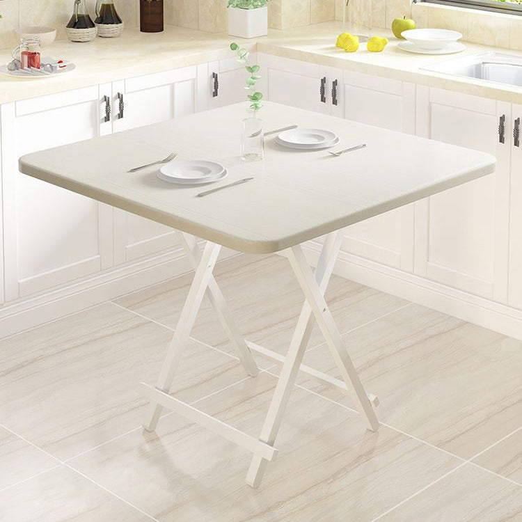 Industrial Extendable MDF Dining Table Square Standard Dining Table for Kitchen Clearhalo ' dining_table' 'Dining Tables & Seating' 'Dining Tables' 'furn' 'furn_dining_table' 'Furniture' 'furniture_dining_table' 'Kitchen & Dining Furniture' 'kitchen&dining_furn' 'kitchen' 'kitchen_dining_table' 4439504