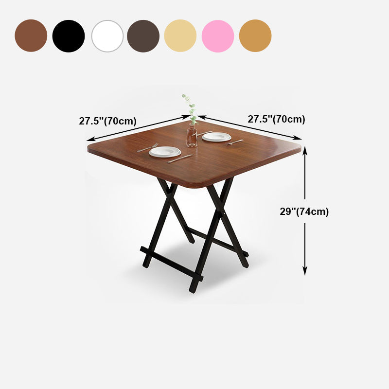Industrial Extendable MDF Dining Table Square Standard Dining Table for Kitchen Clearhalo ' dining_table' 'Dining Tables & Seating' 'Dining Tables' 'furn' 'furn_dining_table' 'Furniture' 'furniture_dining_table' 'Kitchen & Dining Furniture' 'kitchen&dining_furn' 'kitchen' 'kitchen_dining_table' 4439507