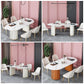 Modern Standard Oval Dining Table Sintered Stone Dining Table for Kitchen Clearhalo ' dining_table' 'Dining Tables & Seating' 'Dining Tables' 'furn' 'furn_dining_table' 'Furniture' 'furniture_dining_table' 'Kitchen & Dining Furniture' 'kitchen&dining_furn' 'kitchen' 'kitchen_dining_table' 4439535