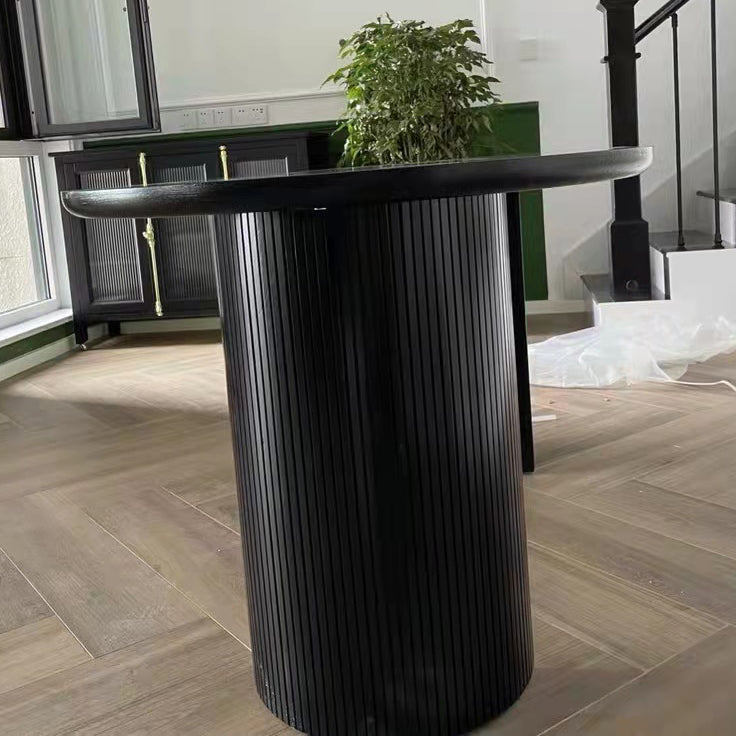 Contemporary Style Furniture Oval Double Pedestal Dining Site Table for Home Clearhalo ' dining_table' 'Dining Tables & Seating' 'Dining Tables' 'furn' 'furn_dining_table' 'Furniture' 'furniture_dining_table' 'Kitchen & Dining Furniture' 'kitchen&dining_furn' 'kitchen' 'kitchen_dining_table' 4439580