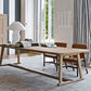Solid Wood Contemporary Rectangular Dining Table Wood Top Table for Dining Room Natural 86.6"L x 39.4"W x 29.5"H Without Chairs Clearhalo ' dining_table' 'Dining Tables & Seating' 'Dining Tables' 'furn' 'furn_dining_table' 'Furniture' 'furniture_dining_table' 'Kitchen & Dining Furniture' 'kitchen&dining_furn' 'kitchen' 'kitchen_dining_table' 4439605