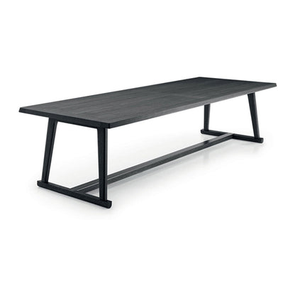 Solid Wood Contemporary Rectangular Dining Table Wood Top Table for Dining Room Black Without Chairs Clearhalo ' dining_table' 'Dining Tables & Seating' 'Dining Tables' 'furn' 'furn_dining_table' 'Furniture' 'furniture_dining_table' 'Kitchen & Dining Furniture' 'kitchen&dining_furn' 'kitchen' 'kitchen_dining_table' 4439607