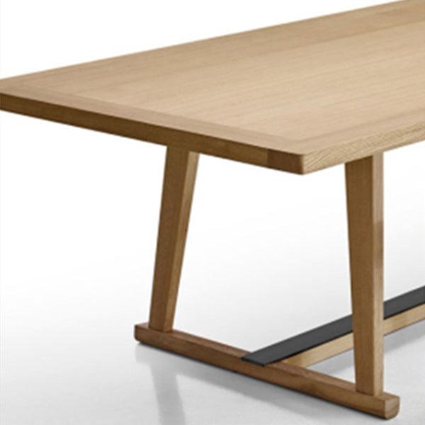 Solid Wood Contemporary Rectangular Dining Table Wood Top Table for Dining Room Clearhalo ' dining_table' 'Dining Tables & Seating' 'Dining Tables' 'furn' 'furn_dining_table' 'Furniture' 'furniture_dining_table' 'Kitchen & Dining Furniture' 'kitchen&dining_furn' 'kitchen' 'kitchen_dining_table' 4439608