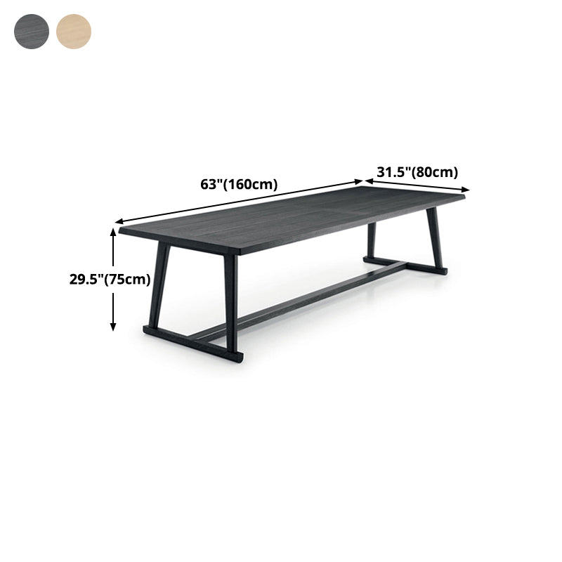 Solid Wood Contemporary Rectangular Dining Table Wood Top Table for Dining Room Clearhalo ' dining_table' 'Dining Tables & Seating' 'Dining Tables' 'furn' 'furn_dining_table' 'Furniture' 'furniture_dining_table' 'Kitchen & Dining Furniture' 'kitchen&dining_furn' 'kitchen' 'kitchen_dining_table' 4439611