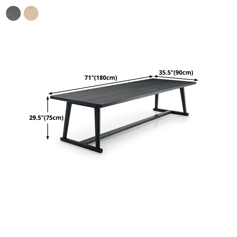 Solid Wood Contemporary Rectangular Dining Table Wood Top Table for Dining Room Clearhalo ' dining_table' 'Dining Tables & Seating' 'Dining Tables' 'furn' 'furn_dining_table' 'Furniture' 'furniture_dining_table' 'Kitchen & Dining Furniture' 'kitchen&dining_furn' 'kitchen' 'kitchen_dining_table' 4439612