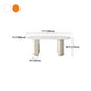 Minimalist Oval Shape White Dining Table Standard Sintered Stone Dining Table for Kitchen Clearhalo ' dining_table' 'Dining Tables & Seating' 'Dining Tables' 'furn' 'furn_dining_table' 'Furniture' 'furniture_dining_table' 'Kitchen & Dining Furniture' 'kitchen&dining_furn' 'kitchen' 'kitchen_dining_table' 4439630