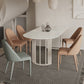 Modern Irregular Sintered Stone Dining Table White Standard Dining Table for Kitchen White 55.1"L x 31.5"W x 29.5"H Without Chairs Clearhalo ' dining_table' 'Dining Tables & Seating' 'Dining Tables' 'furn' 'furn_dining_table' 'Furniture' 'furniture_dining_table' 'Kitchen & Dining Furniture' 'kitchen&dining_furn' 'kitchen' 'kitchen_dining_table' 4439632