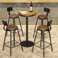 Modern Style Bar Chair with Low Back Footrest Round Seat Iron Legs for Kitchen Bar Clearhalo 'Bar Furniture' 'Bar Stools' 'bar_stools' 'furn' 'furn_bar_stools' 'furniture_bar_stools' 'Kitchen & Dining Furniture' 'kitchen&dining_furn' 'kitchen' 'kitchen_furn' Furniture' 4439666