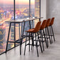 Modern Style Bar-stool Metal Legs with Footrest Leather Bucket Seat for Kitchen Bar Clearhalo 'Bar Furniture' 'Bar Stools' 'bar_stools' 'furn' 'furn_bar_stools' 'furniture_bar_stools' 'Kitchen & Dining Furniture' 'kitchen&dining_furn' 'kitchen' 'kitchen_furn' Furniture' 4439837