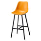 Modern Style Bar-stool Metal Legs with Footrest Leather Bucket Seat for Kitchen Bar Yellow 1 Piece Clearhalo 'Bar Furniture' 'Bar Stools' 'bar_stools' 'furn' 'furn_bar_stools' 'furniture_bar_stools' 'Kitchen & Dining Furniture' 'kitchen&dining_furn' 'kitchen' 'kitchen_furn' Furniture' 4439848