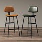 Modern Style Bar-stool Metal Legs Bucket Leather Seat Barstool for Restaurant Kitchen Clearhalo 'Bar Furniture' 'Bar Stools' 'bar_stools' 'furn' 'furn_bar_stools' 'furniture_bar_stools' 'Kitchen & Dining Furniture' 'kitchen&dining_furn' 'kitchen' 'kitchen_furn' Furniture' 4439918